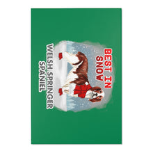Load image into Gallery viewer, Welsh Springer Spaniel Best In Snow Area Rug
