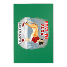 Load image into Gallery viewer, Bullmastiff Best In Snow Area Rug