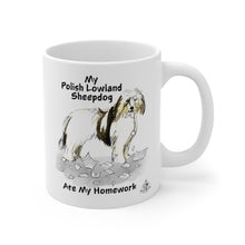 Load image into Gallery viewer, My Polish Lowland Sheepdog Ate My Homework Mug